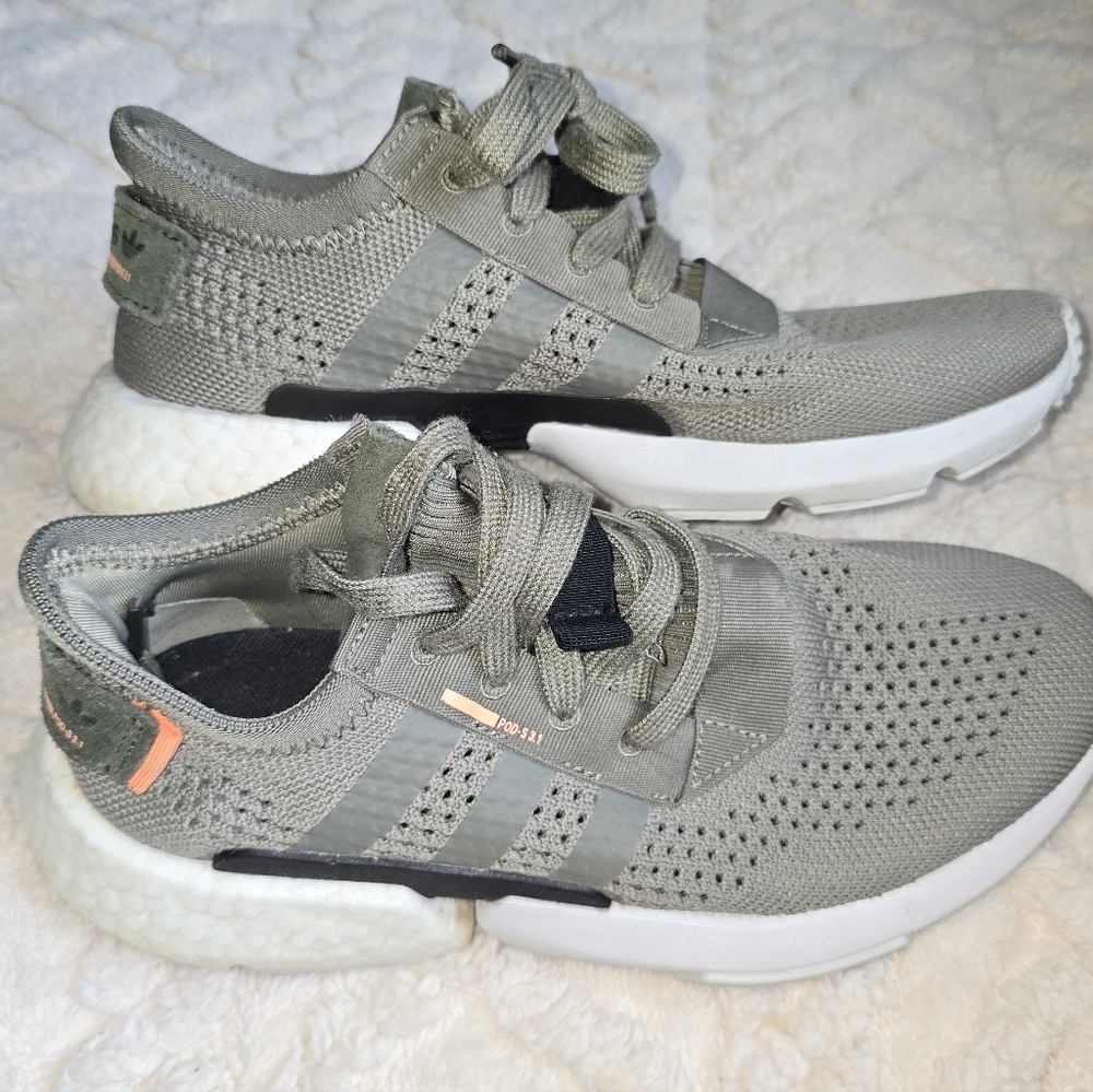 Adidas Pod-S3.1 Olive Green Sneakers, Mens, 5